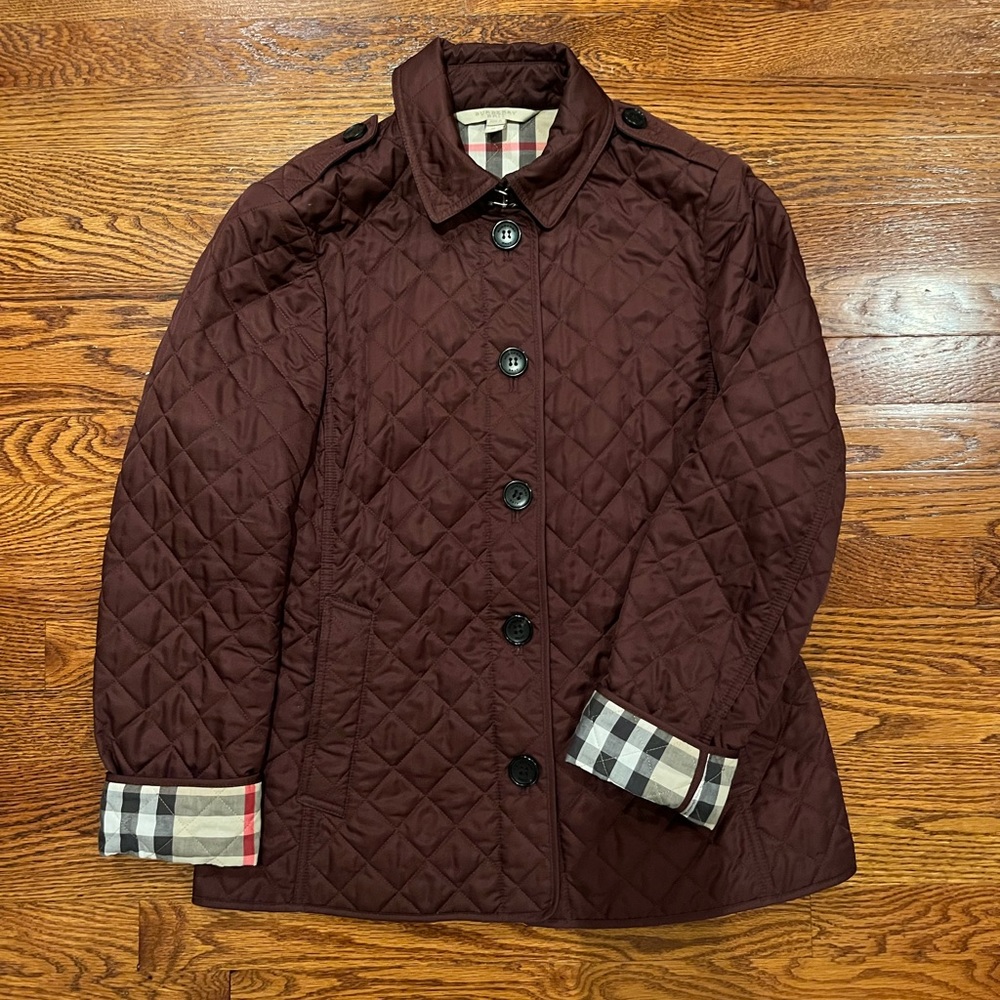Burberry diamond quilted jacket